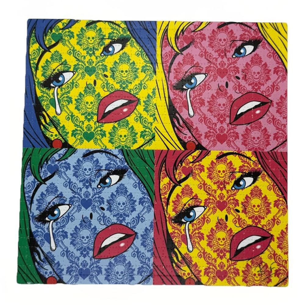 Ben Frost Wall Flower Blotter Variant 2018 1xRUN Signed #6/100 COA Pop Art Print